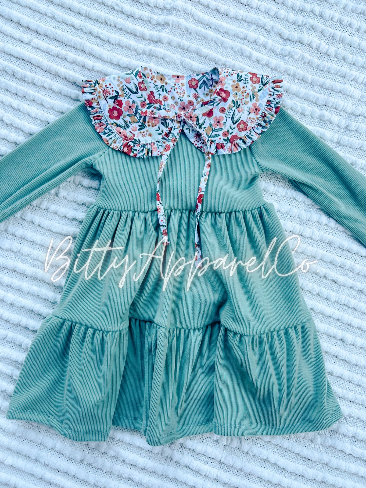 4T dress + removable Peter Pan collar