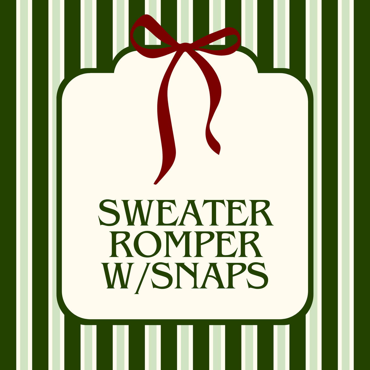 Sweater Romper w/Snaps