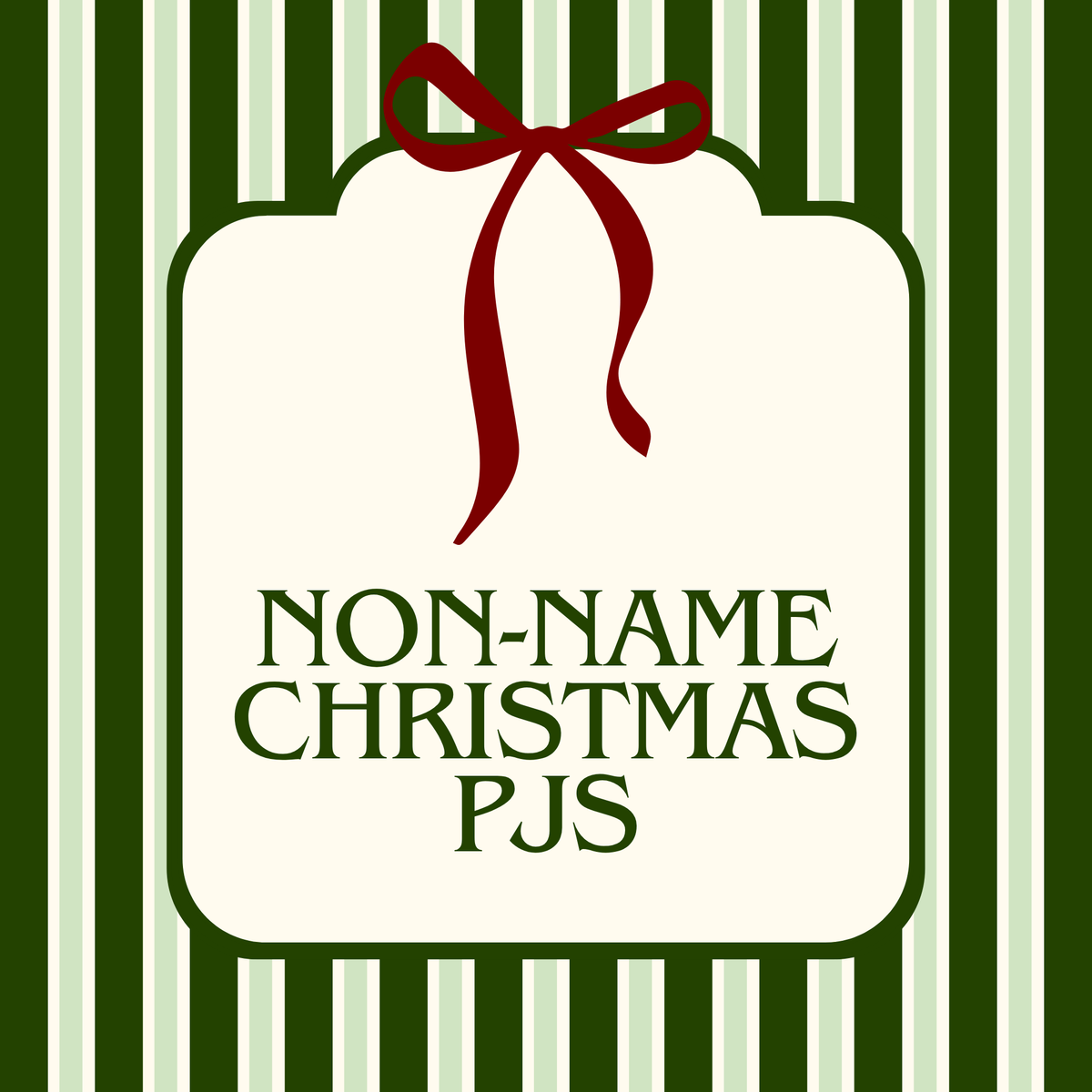 Non-Name Christmas PJs